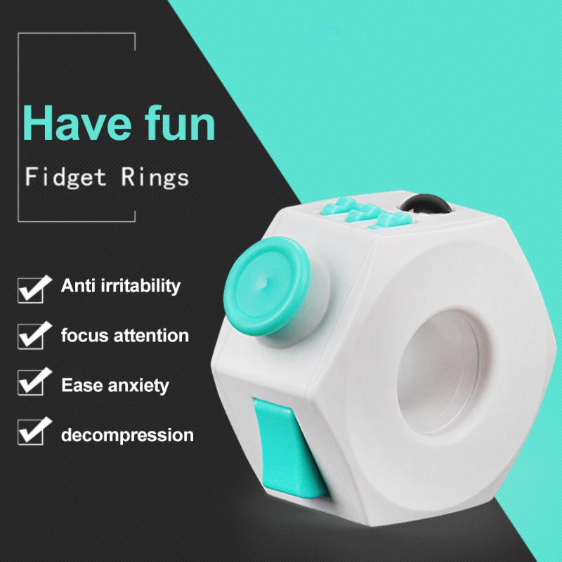 Fidget Ring Stress Reliever: For anti irritability, focus attention, ease anxiety and decompression | 指環減壓器: 抗煩躁，集中註意力，緩解焦慮和舒緩壓力