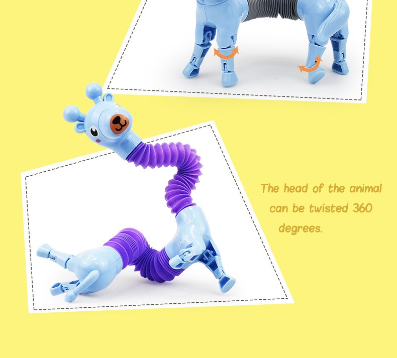 The head of the animal can be twisted 360 degrees | 動物的頭可以360度扭轉