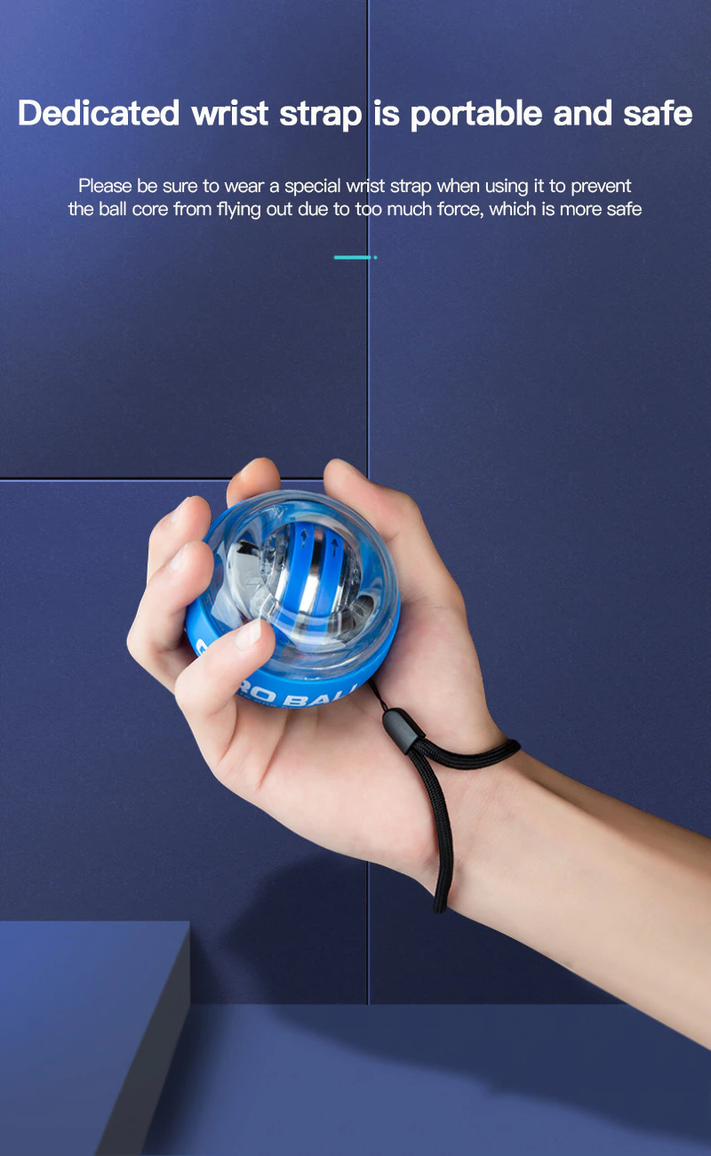 The dedicated wrist strap is portable and safe: Please be sure to wear a wrist strap when using it to prevent the ball core from flying out due to too much force, which is more safe | 專用手腕帶,便攜安全:使用時請務必佩戴專用手腕帶,防止球芯因用力過猛飛出,更安全