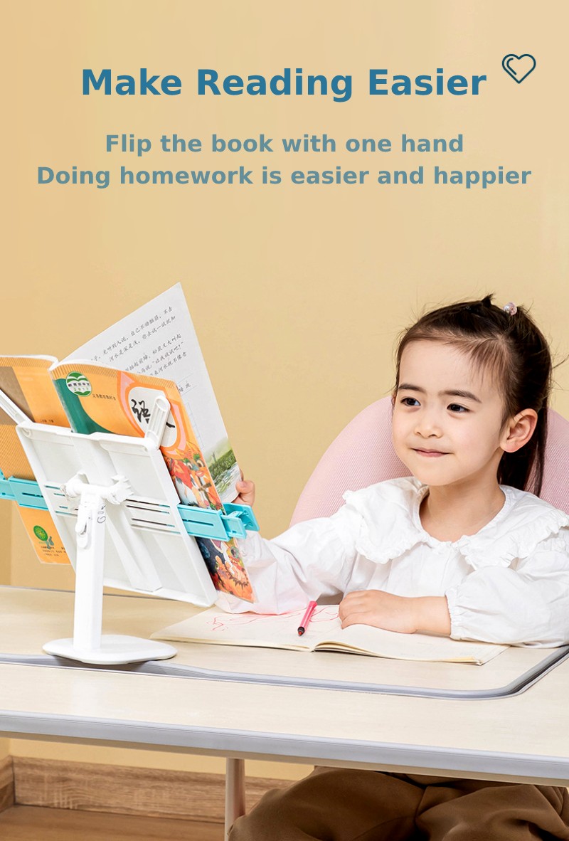 Make Reading Easier: Flip the book with one hand, free your hands and get more desk space. Doing homework is easier and happier | 讓閱讀更輕鬆:單手翻書,解放雙手,獲得更多桌面空間。做功課更輕鬆快樂